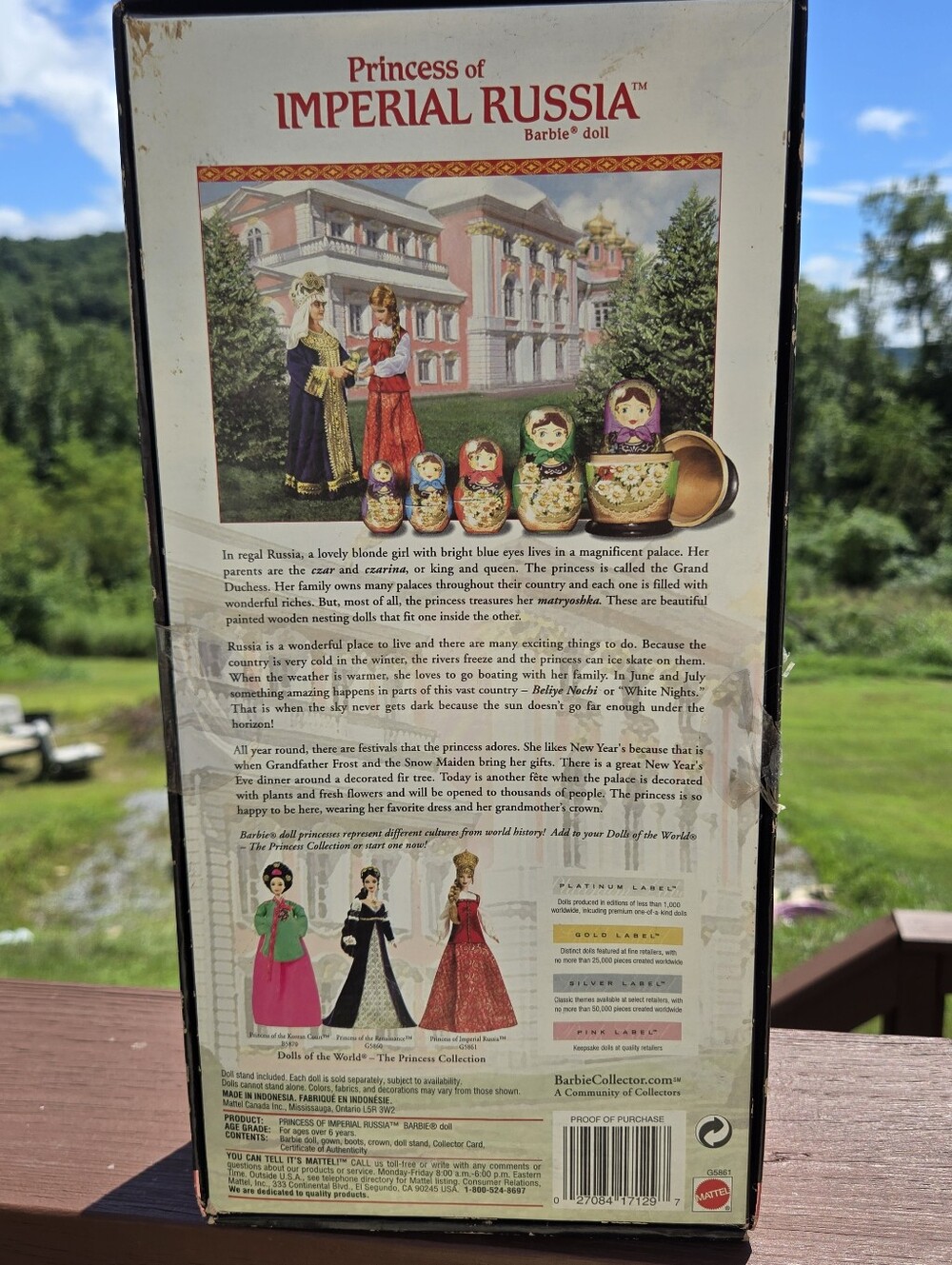 Barbie Princess Of Imperial Russia Nib Dolls Of The Worl Collection 2005 Y2k - Picture 3 of 4
